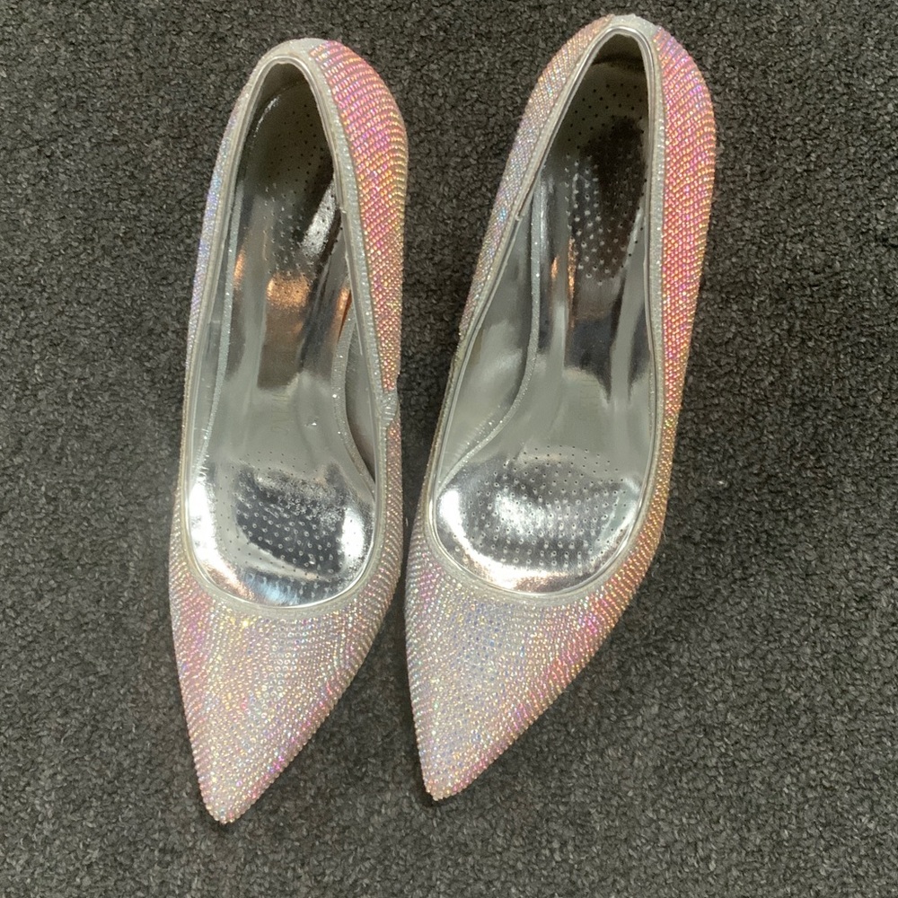 Sparkling Silver Women's Heels